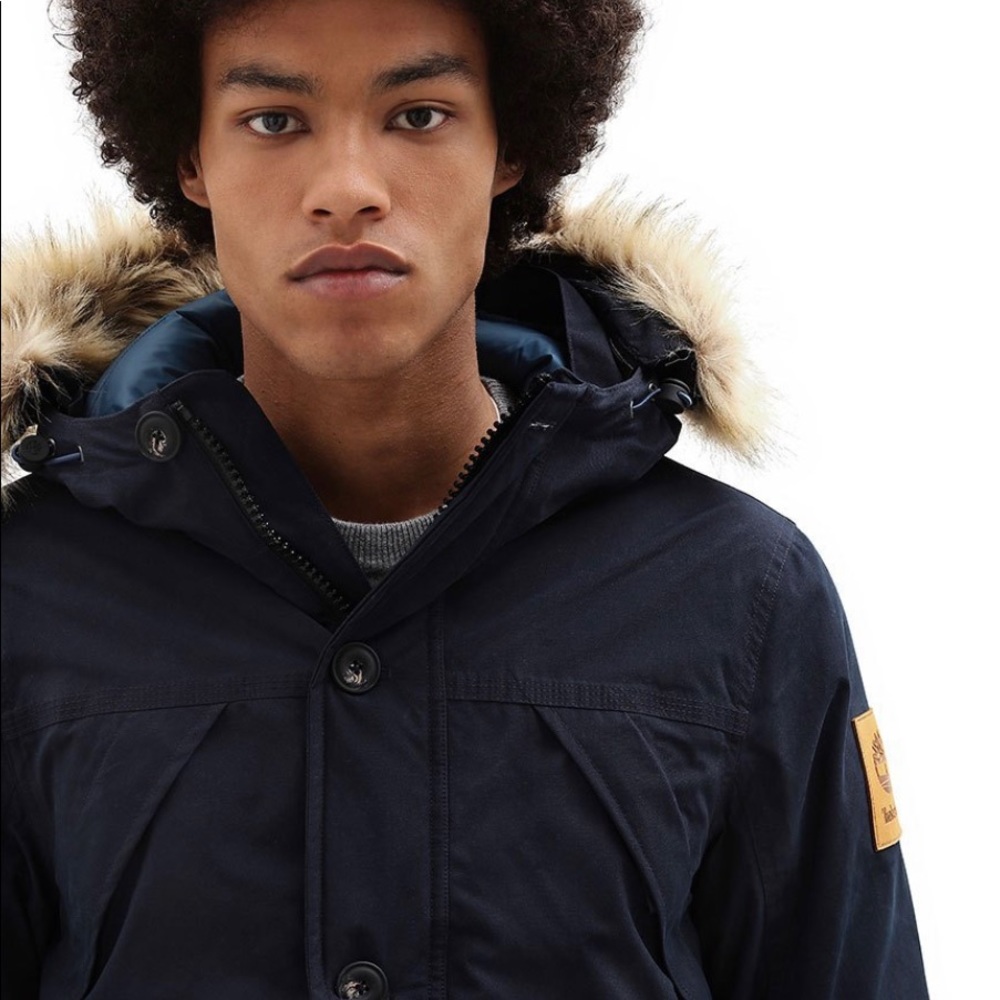 Timberland Scar Ridge Men Parka Downfree Dark Blue - Picture 4 of 10